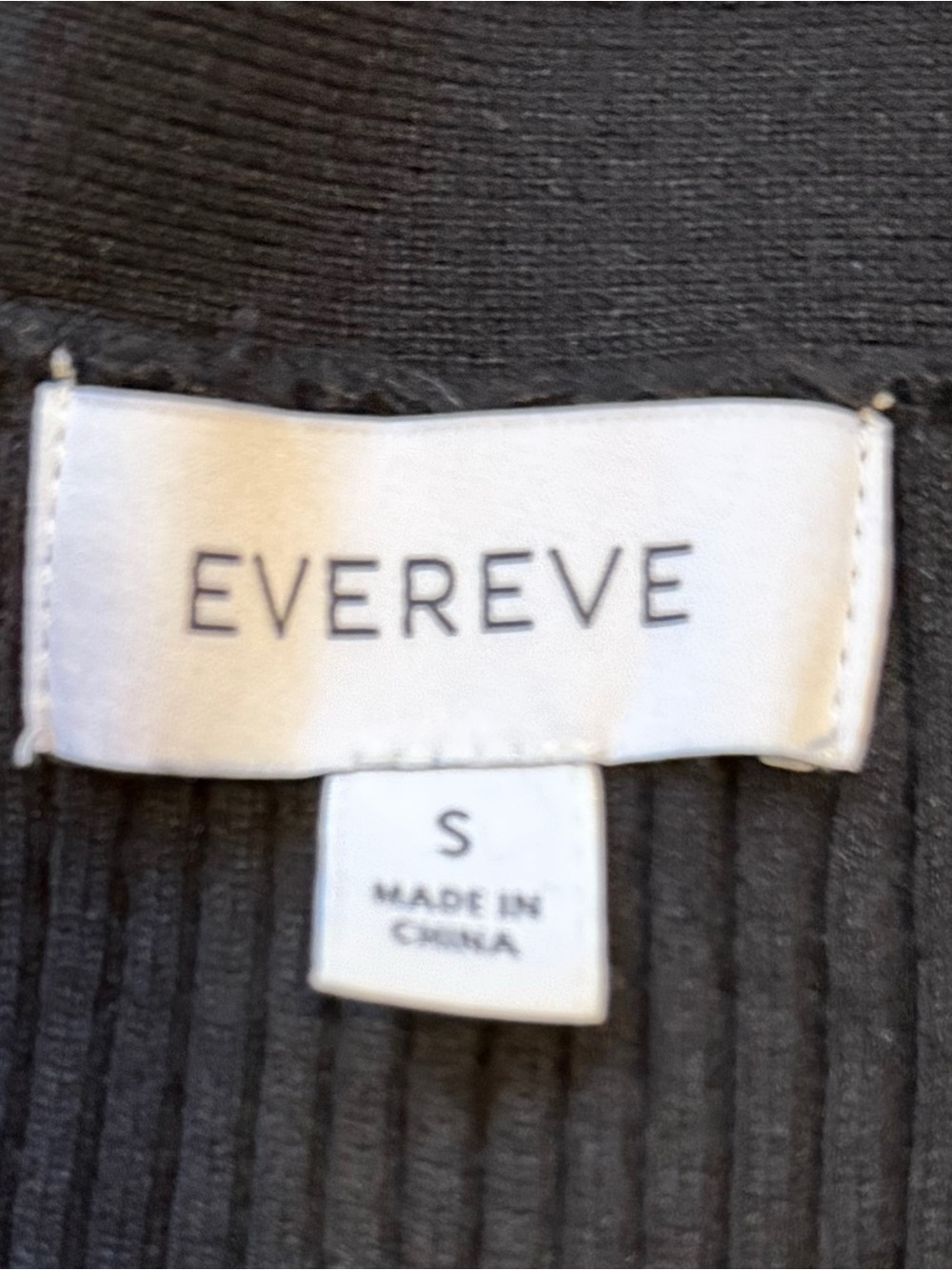 Evereve Black & White Striped Button-Front Ribbed Dress - Picture 4 of 4